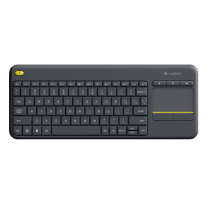 Logitech K400 Plus Tv teclado RF inalámbrico QWERTZ Checa Negro