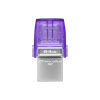 Kingston Technology DataTraveler microDuo 3C unidad flash USB 64 GB USB Type-A / USB Type-C 3.2 Gen 1 (3.1 Gen 1) Púrpura, Acero inoxidable 64GB DT microDuo 3C dual USB-A+USB-C