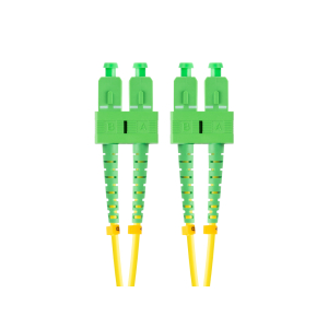 LATIGUILLO FIBRA 2M LANBERG MONO SC/APC-SC/APC DUPLEX G657A1 LSZH AMARILLO