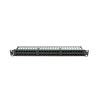PATCH PANEL LANBERG 48 PUERTOS 1U 19? CAT.6 NEGRO
