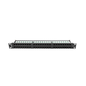 PATCH PANEL LANBERG 48 PUERTOS 1U 19? CAT.6 NEGRO