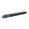 Regleta lanberg 1u 10a rack 19 PDU-10I-0200-IEC-BK