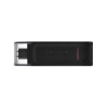Kingston Technology DataTraveler 70 unidad flash USB 128 GB USB Tipo C 3.2 Gen 1 (3.1 Gen 1) Negro 128GB USB-C 3.2 Gen 1 DataTraveler 70