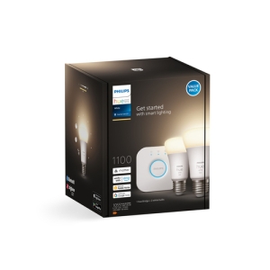 Philips Hue White Kit de inicio: 2 bombillas inteligentes E27 (1100)
