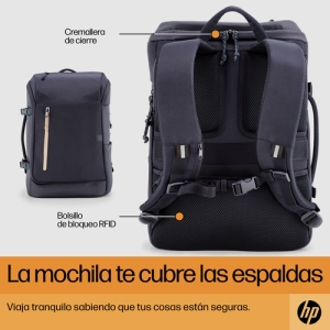 HP Mochila para portátil Travel de 15,6 pulgadas y 25 litros azul