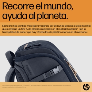 HP Mochila para portátil Travel de 15,6 pulgadas y 25 litros azul