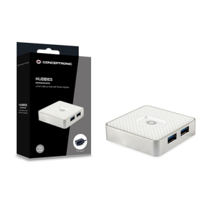 Conceptronic HUBBIES03W hub de interfaz USB 3.2 Gen 1 (3.1 Gen 1) Micro-B 5000 Mbit/s Blanco