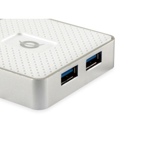 Conceptronic HUBBIES03W hub de interfaz USB 3.2 Gen 1 (3.1 Gen 1) Micro-B 5000 Mbit/s Blanco