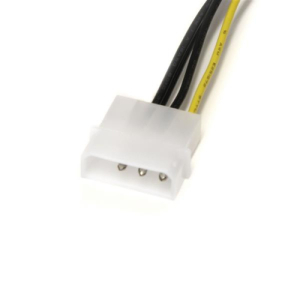StarTech.com Cable de 15cm Adaptador de Alimentación de LP4 a PCI Express PCIe de 8 Pines para Tarjeta Gráfica