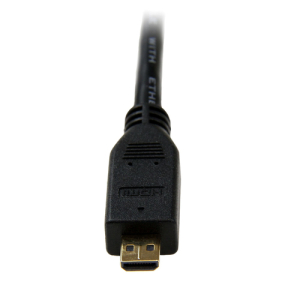 StarTech.com Cable de 2m Micro HDMI a HDMI con Ethernet - Vídeo de 4K a 30Hz - Cable Adaptador Conversor Micro HDMI Tipo D de alta velocidad a HDMI 1.4 - HDMI UHD - Macho a Macho
