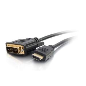 C2G 42514 adaptador de cable de vídeo 1 m HDMI DVI-D Negro