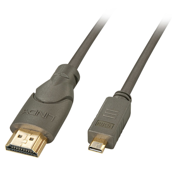 Lindy 41353 cable HDMI 2 m HDMI tipo A (Estándar) HDMI tipo D (Micro) Negro