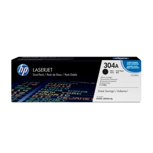 HP Pack de ahorro de 2 cartuchos de tóner original LaserJet 304A negro