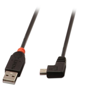 Lindy 31971 cable USB 1 m USB 2.0 USB A Mini-USB B Negro