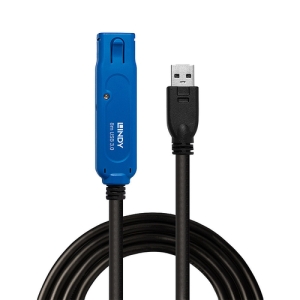 Alternative view of Lindy 43158 cable USB 8 m USB 3.2 Gen 1 (3.1 Gen 1) USB A Negro