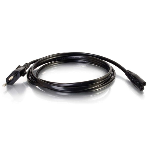 C2G 80617 cable de transmisión Negro 2 m CEE7/7 C7 acoplador