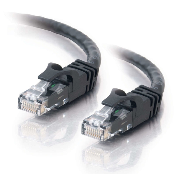 C2G 7m Cat6 Patch Cable cable de red Negro U/UTP (UTP)