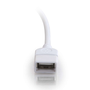 C2G Alargo de 3 m USB 2.0 A macho a A hembra, color blanco C2G Alargo de 3 m USB 2.0 A macho a A hembra, color blanco
