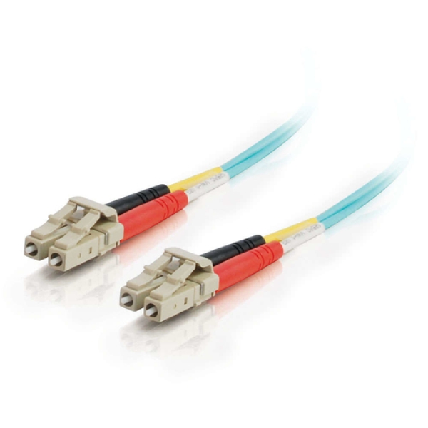C2G 85549 cable de fibra optica 1 m LC OFNR Turquesa