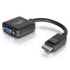 C2G Adaptador convertidor activo de DisplayPort™ macho a VGA hembra, 20 cm, negro C2G Adaptador convertidor activo de DisplayPort™ macho a VGA hembra