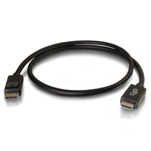 C2G Cable adaptador de DisplayPort™ macho a HDMI® macho, 1,8 m (6 ft), negro C2G Cable adaptador de DisplayPort™ macho a HDMI® macho, 1,8 m (6 ft), negro