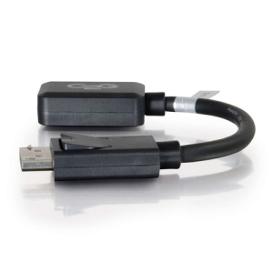 C2G Adaptador convertidor de DisplayPort™ macho a HDMI hembra, 20 cm, negro 20 cm