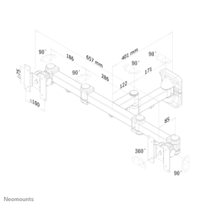 Neomounts by Newstar soporte de pared para tv/monitor Neomounts by Newstar soporte de pared para tv/monitor