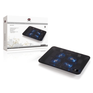 Conceptronic Plataforma de refrigeración de 4 ventiladores para equipos portátiles