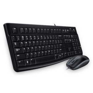 Logitech Desktop MK120 teclado Ratón incluido USB Hebreo Negro