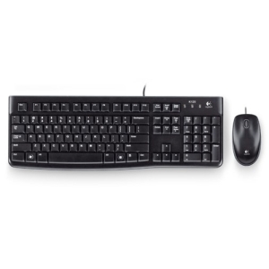 Logitech Desktop MK120 teclado Ratón incluido USB Hebreo Negro