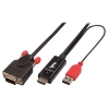Lindy 41456 adaptador de cable de vídeo 2 m HDMI VGA (D-Sub) Negro Lindy 41456 adaptador de cable de vídeo 2 m HDMI VGA (D-Sub) Negro