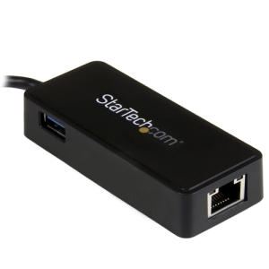 StarTech.com Adaptador de Red Gigabit USB-C con Puerto USB Extra - Negro StarTech.com Adaptador de Red Gigabit USB-C con Puerto USB Extra - Negro