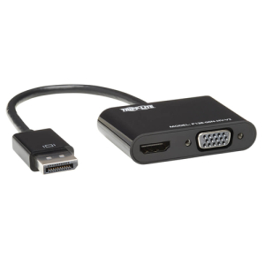 Tripp Lite P136-06N-HV-V2 Adaptador Convertidor Todo en Uno DisplayPort a VGA/HDMI