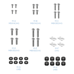 TooQ FS1870M-B soporte para pantalla de señalización 94 cm (37") Negro, Plata