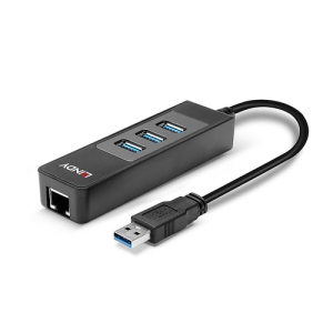 Lindy 43176 hub de interfaz USB 3.2 Gen 1 (3.1 Gen 1) Type-A 5000 Mbit/s Negro