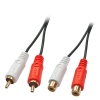 Lindy 35671 cable de audio 2 m 2 x RCA Negro, Rojo, Blanco Lindy 35671 cable de audio 2 m 2 x RCA Negro