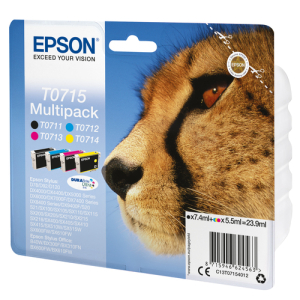Alternative view of Epson Multipack T0715 4 colores (etiqueta RF)