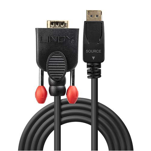 Lindy 41941 adaptador de cable de vídeo 1 m DisplayPort VGA (D-Sub) Negro Lindy 41941 adaptador de cable de vídeo 1 m DisplayPort VGA (D-Sub) Negro - Imagen 2