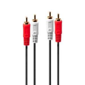 Lindy 35660 cable de audio 1 m 2 x RCA Rojo