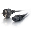 C2G Cable de alimentación europeo 16 AWG de 2 m (IEC320C13 a CEE7/7)