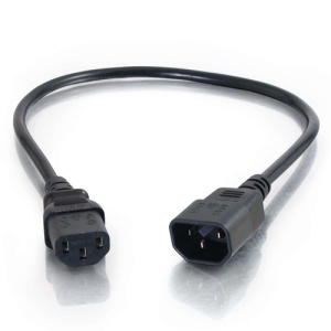 C2G Alargo de cable de alimentación de ordenador de 0,5 m 18 AWG (IEC320C13 a IEC320C14) 5 m 18 AWG (IEC320C13 a IEC320C14)