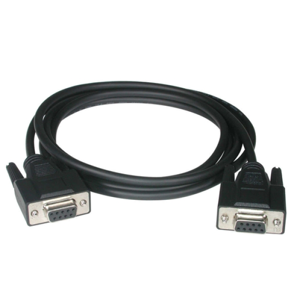 C2G Cable de módem nulo DB9 F/F de 1 m