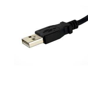 StarTech.com Cable Alargador de 30cm USB 2.0 para Montar Empotrar en Panel - Extensor Macho a Hembra USB A - Negro