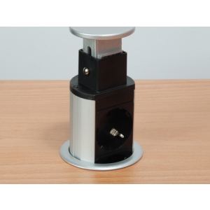 Equip 333304 unidad de distribución de energía (PDU) 3 salidas AC Negro, Plata