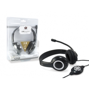 Conceptronic CCHATSTARU2B auricular y casco Auriculares Alámbrico Diadema Llamadas/Música USB tipo A Negro, Rojo Conceptronic CCHATSTARU2B auricular y casco Auriculares Alámbrico Diadema Llamadas/Música USB tipo A Negro, Rojo