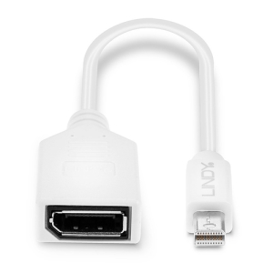 Lindy 41021 cable DisplayPort 0,15 m Mini DisplayPort Blanco Lindy 41021 cable DisplayPort 0,15 m Mini DisplayPort Blanco