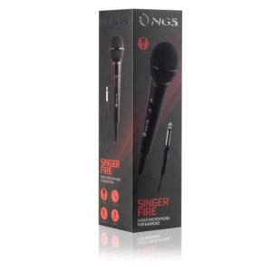 NGS Singer Fire Negro Micrófono para karaoke