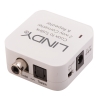 Lindy 70411 cambiador de género para cable Toslink RCA Blanco