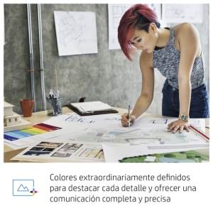 HP Cartucho de tinta DesignJet 730 gris de 300 ml