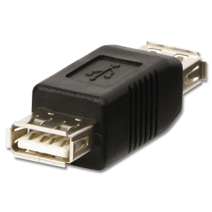 Lindy 71230 cambiador de género para cable USB A Negro